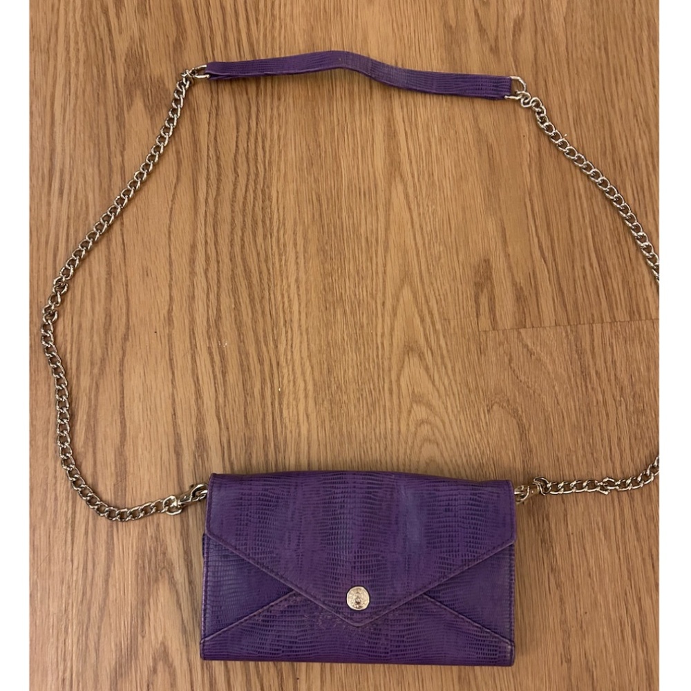 Rebecca Minkoff purple cross body with chain strap